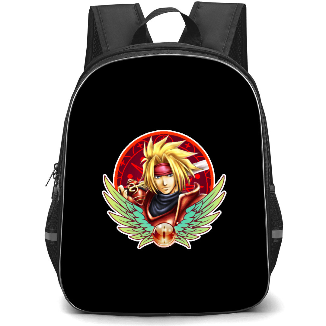 The Legend of Dragoon Dart Feld Backpack School Bag StudentPack - Dart Feld Fierce Portrait Sticker