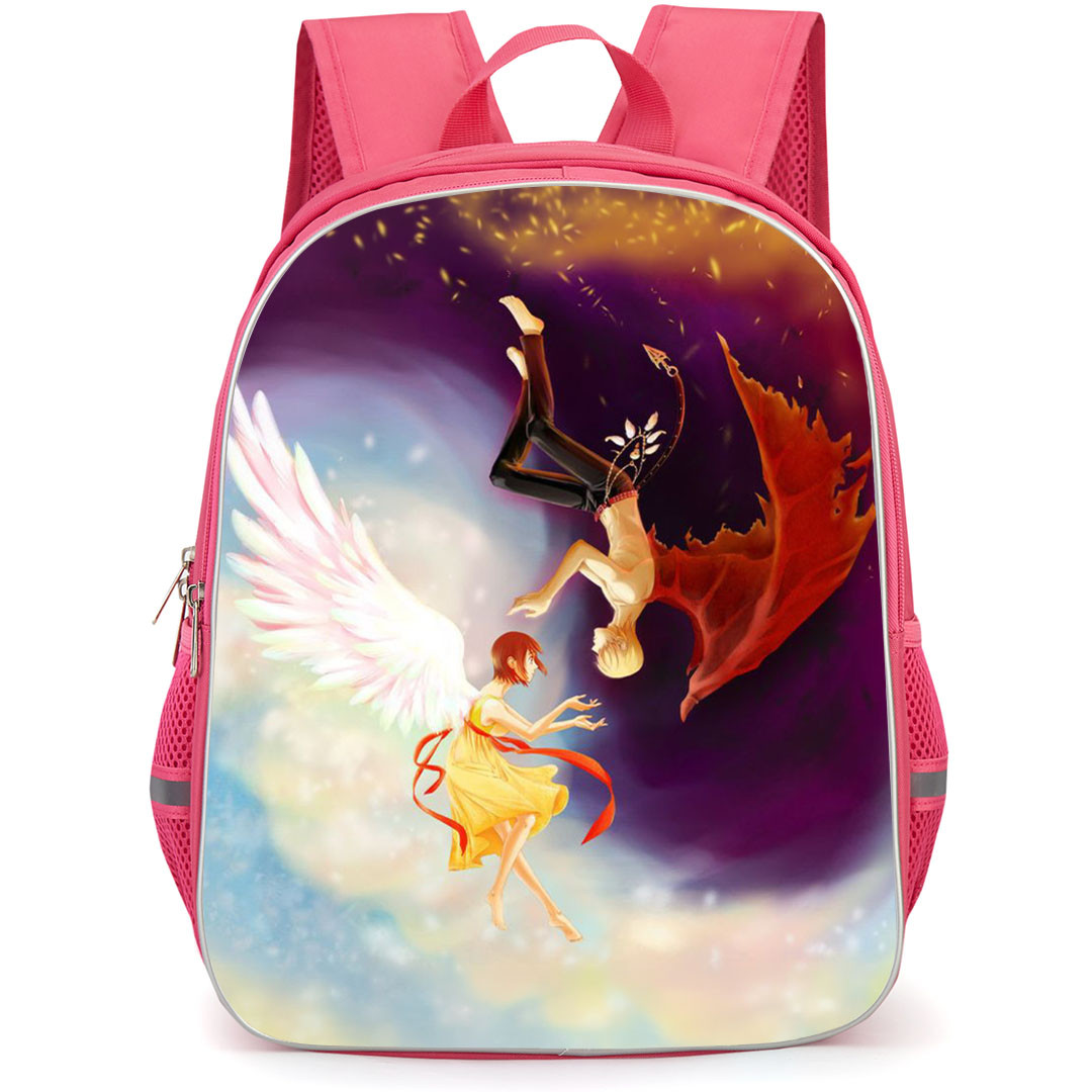 Liar Game Backpack School Bag StudentPack - Kanzaki Nao And Akiyama Shinichi Angel And Demon Poster