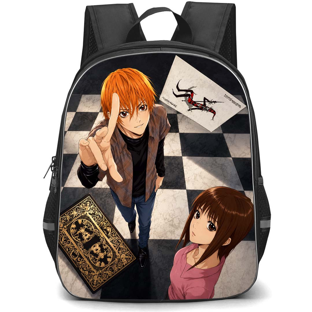 Liar Game Backpack School Bag StudentPack - Kanzaki Nao And Akiyama Shinichi Chess Card Poster