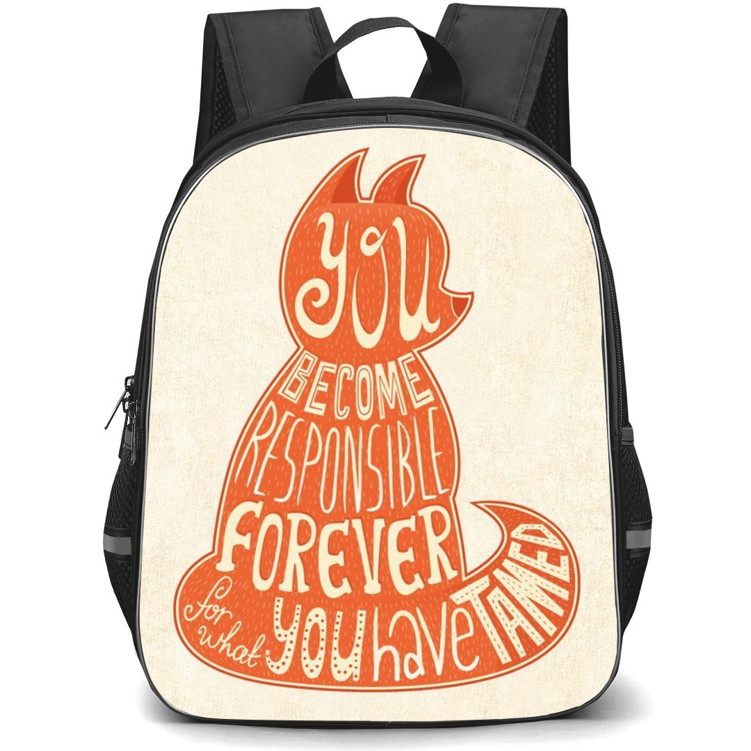 Little Prince School Backpack StudentPack - Cat Word Art