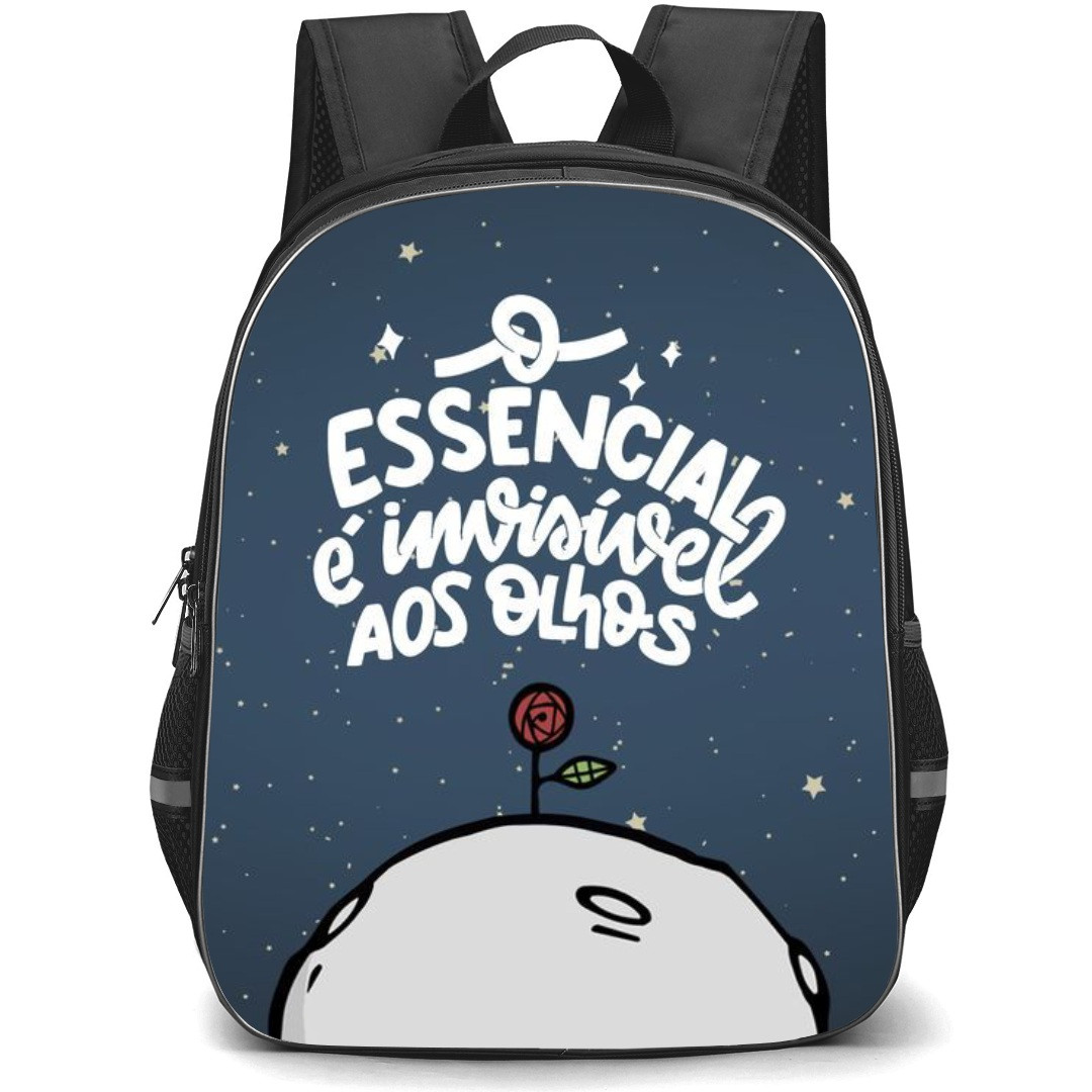 Little Prince School Backpack StudentPack - Essential Is Invisible White