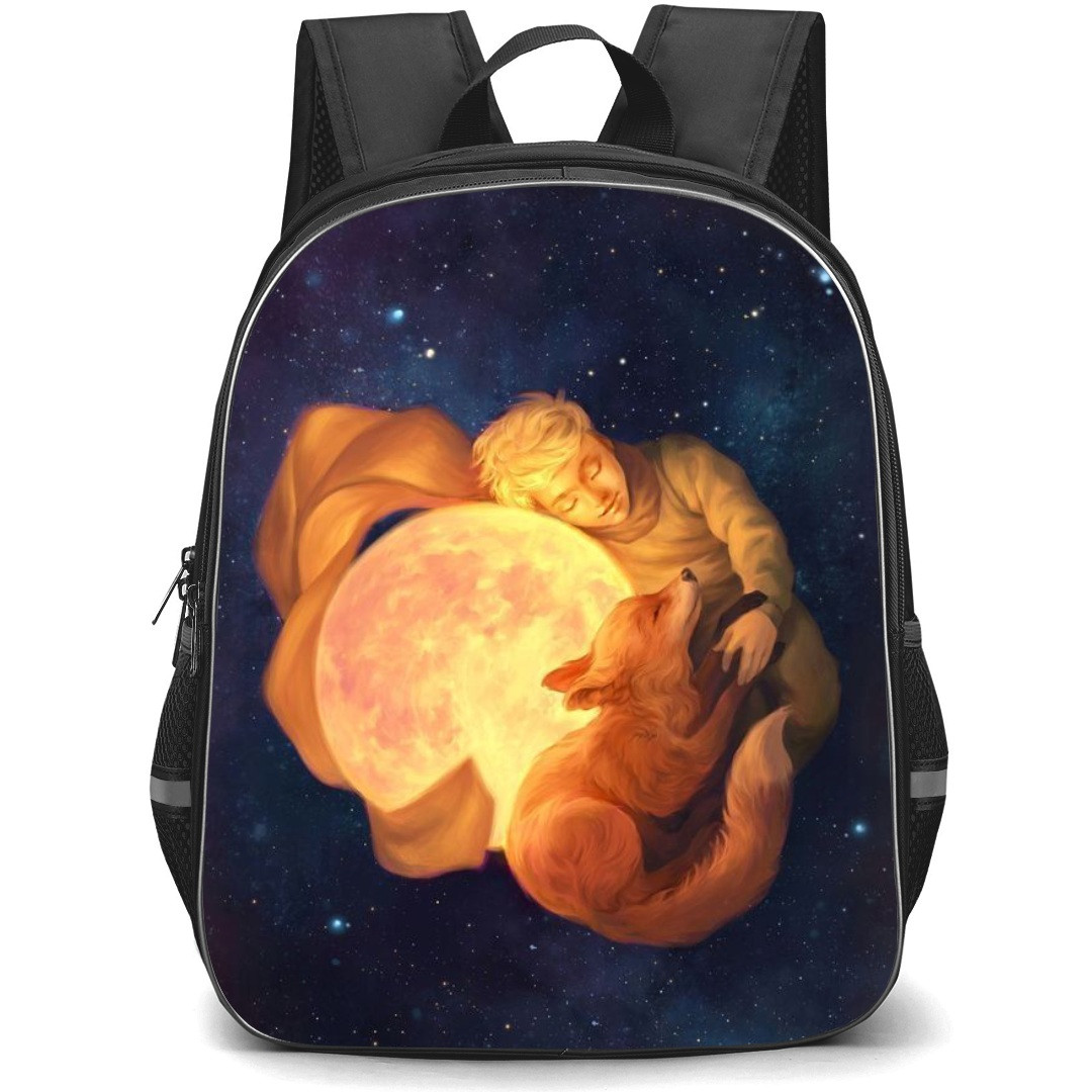 Little Prince School Backpack StudentPack - The Little Prince and Fox Hugging Illustration