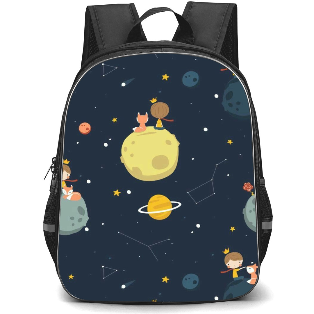 Little Prince School Backpack StudentPack - The Little Prince and Fox Pattern Art