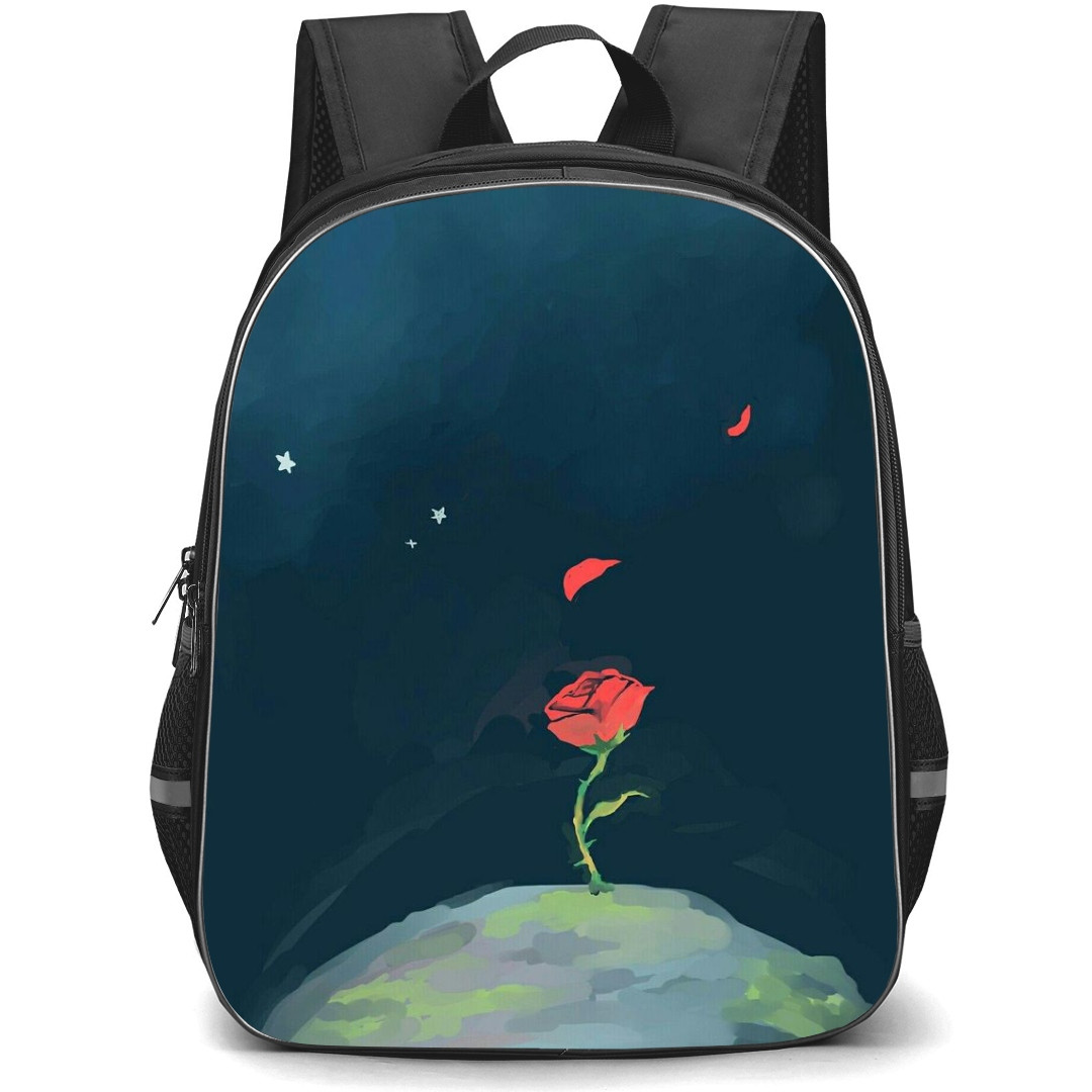 Little Prince School Backpack StudentPack - Rose Watercolor Art