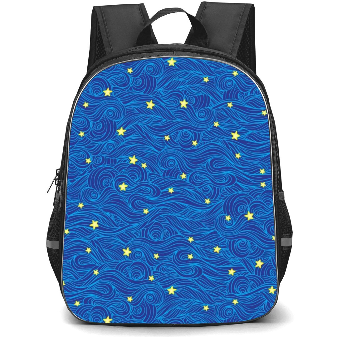 Little Prince School Backpack StudentPack - Stars Pattern Art