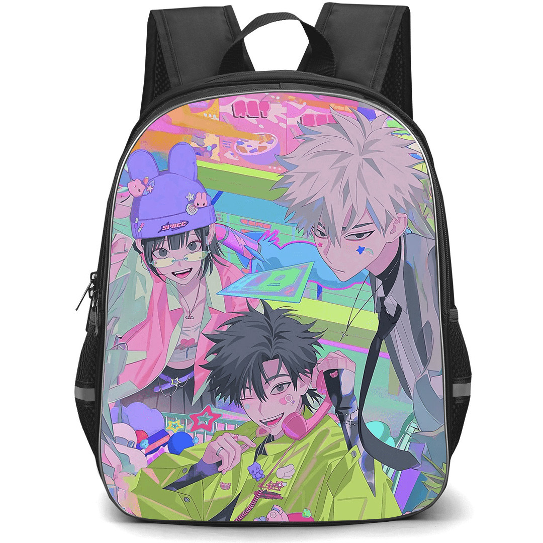 Link Click Backpack School Bag StudentPack - Link Click Animated Series Characters Poster