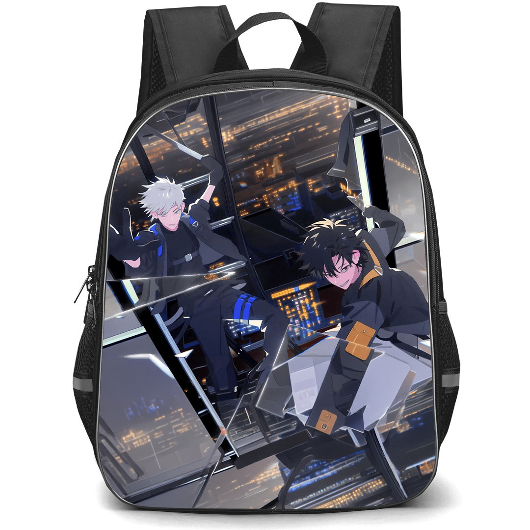 Link Click Backpack School Bag StudentPack - Cheng Xiaoshi And Lu Guang High-Stakes Action Moment Art