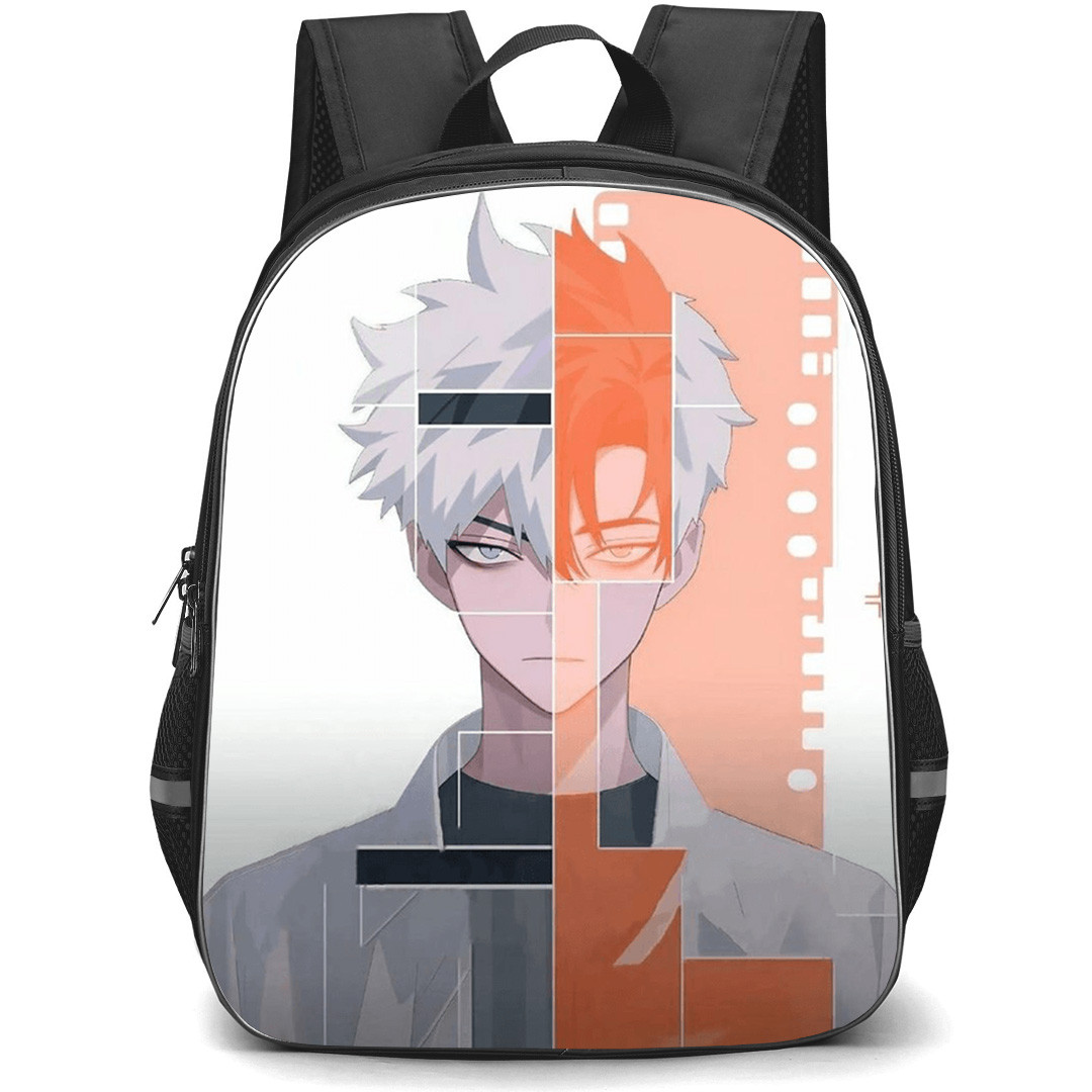 Link Click Lu Guang Backpack School Bag StudentPack - Lu Guang Split Portrait Represents Two Characters