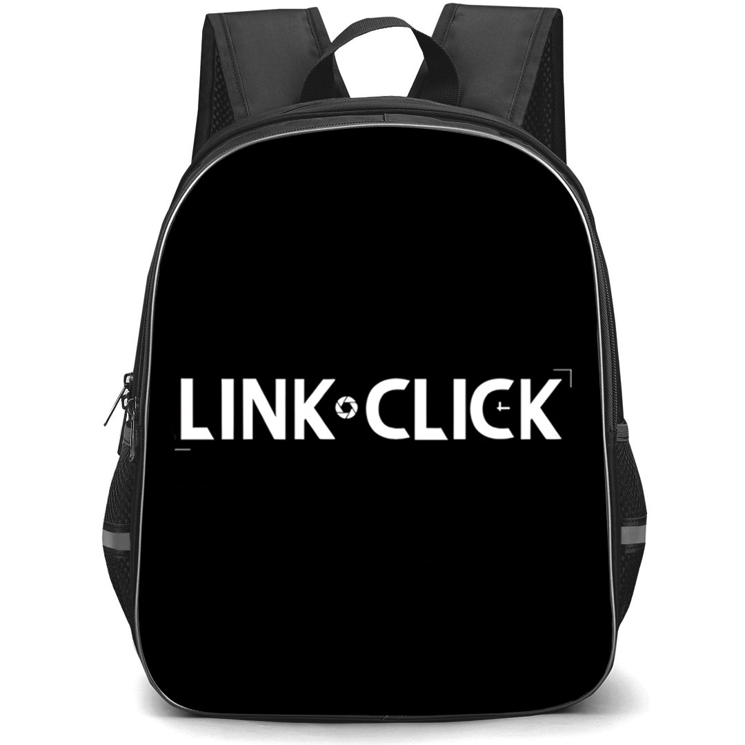 Link Click Backpack School Bag StudentPack - Link Click White Text Logo