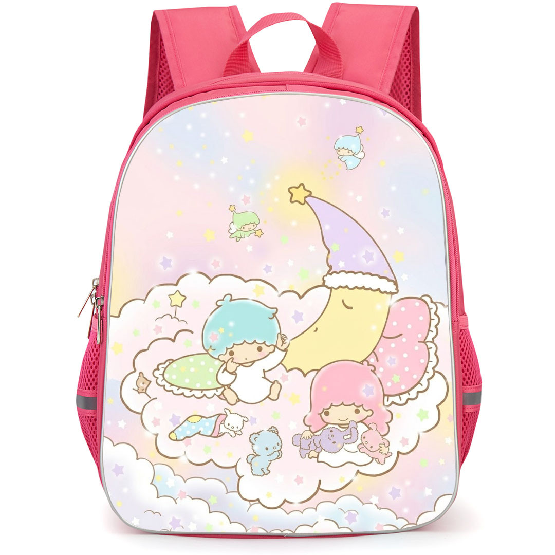 Little Twin Stars Sanrio Backpack School Bag StudentPack - Little Twin Stars Sanrio Bed Time Cloud Moon Poster