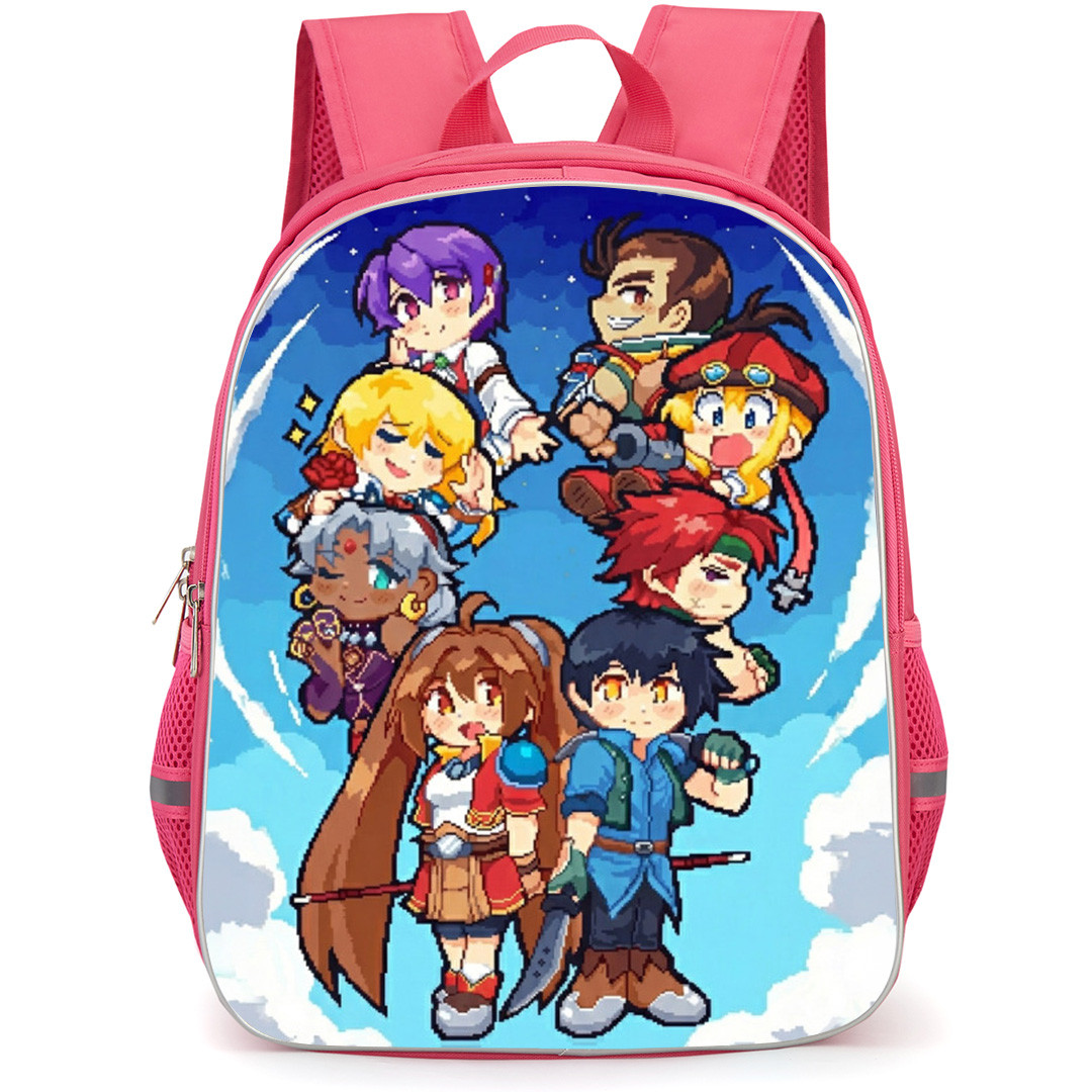 The Legend of Heroes Trails In The Sky Backpack School Bag StudentPack - Characters Happy Portrait Sky Collage