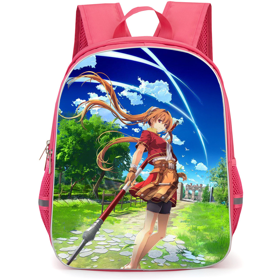 The Legend of Heroes Trails In The Sky Estelle Bright Backpack School Bag StudentPack - Estelle Bright Holding Spear Side Portrait