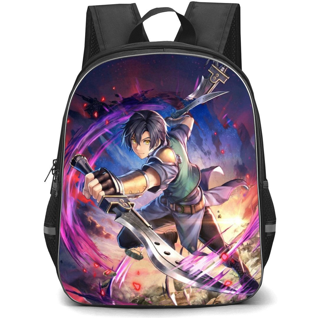 The Legend of Heroes Trails In The Sky Joshua Bright Backpack School Bag StudentPack - Joshua Bright Attack Stance Portrait Poster