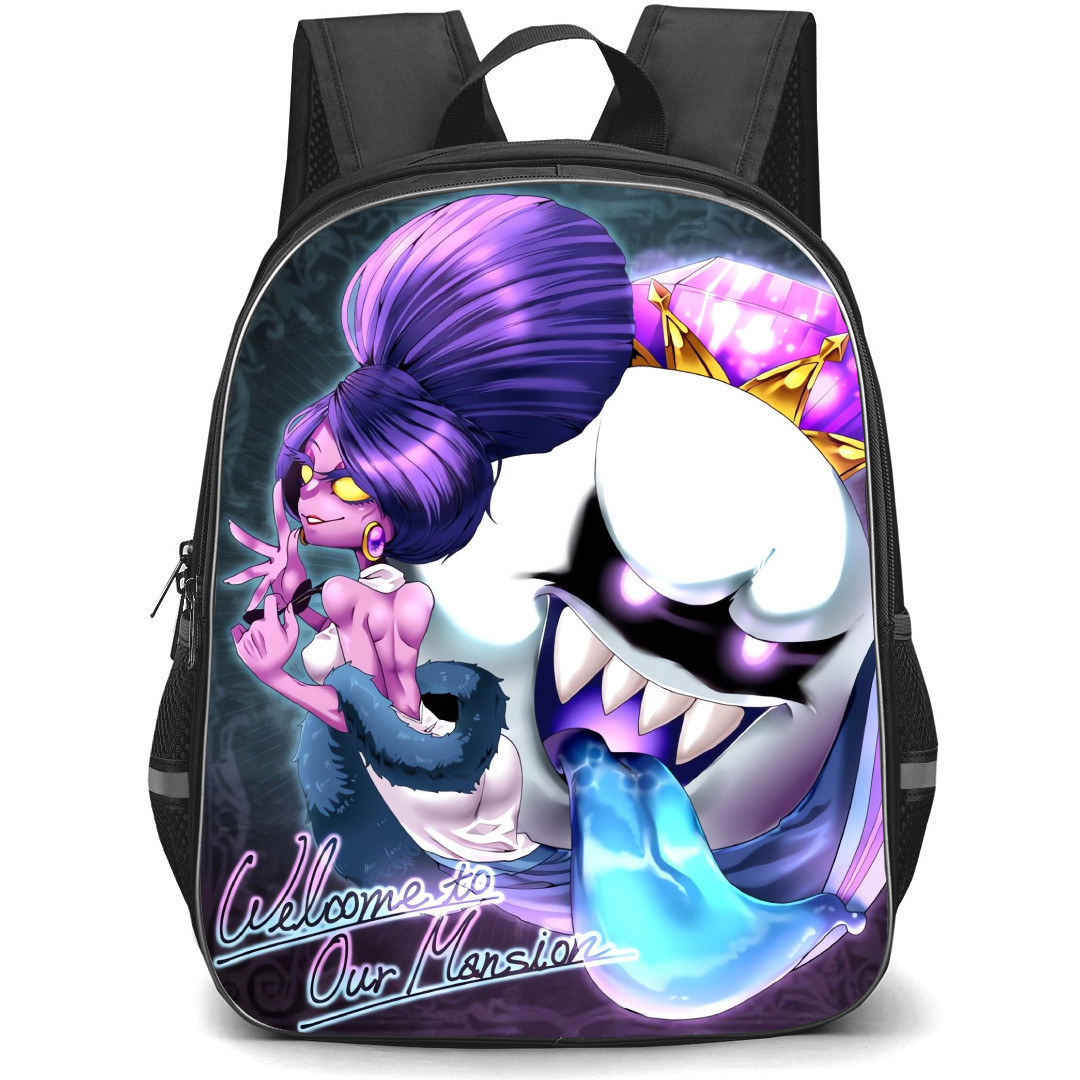 Luigi's Mansion Backpack StudentPack - Hellen Gravely & King Boo Welcome to Our Mansion