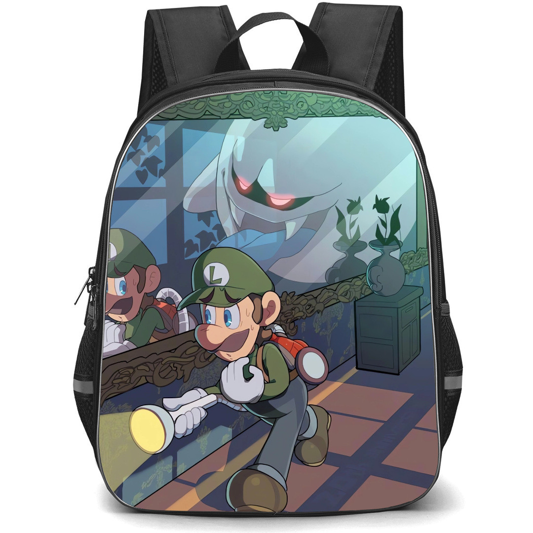 Luigi's Mansion Backpack StudentPack - Luigi & King Boo Flashlight Comic Art