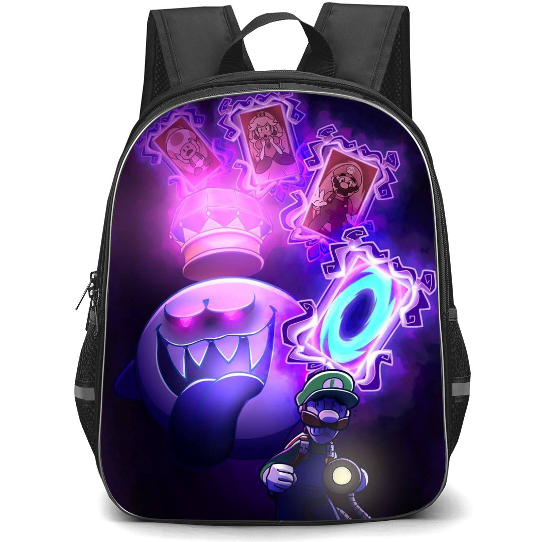 Luigi's Mansion Backpack StudentPack - Luigi & King Boo Mario and Princess Card
