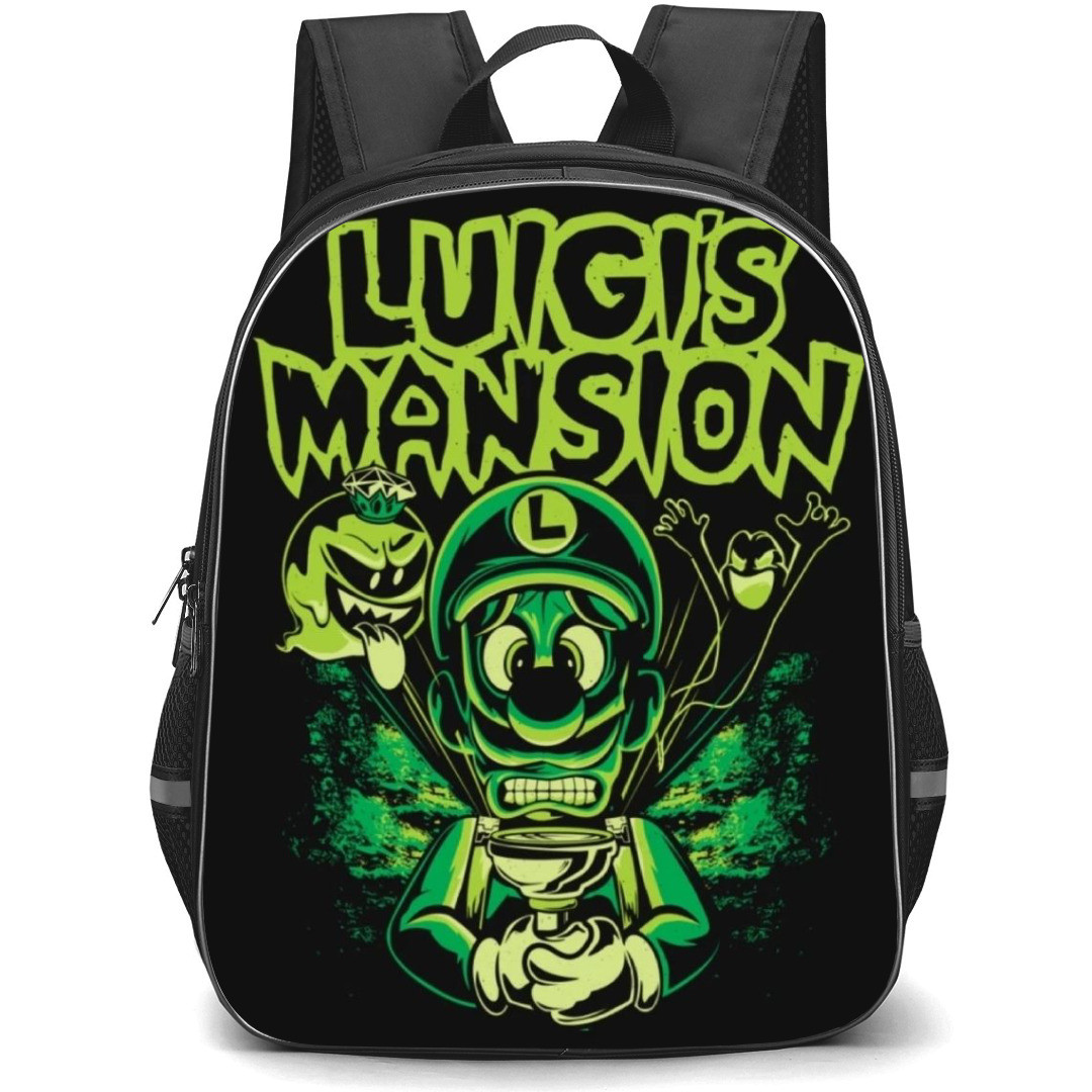 Luigi's Mansion Backpack StudentPack - Luigi Mansion Green Monochrome