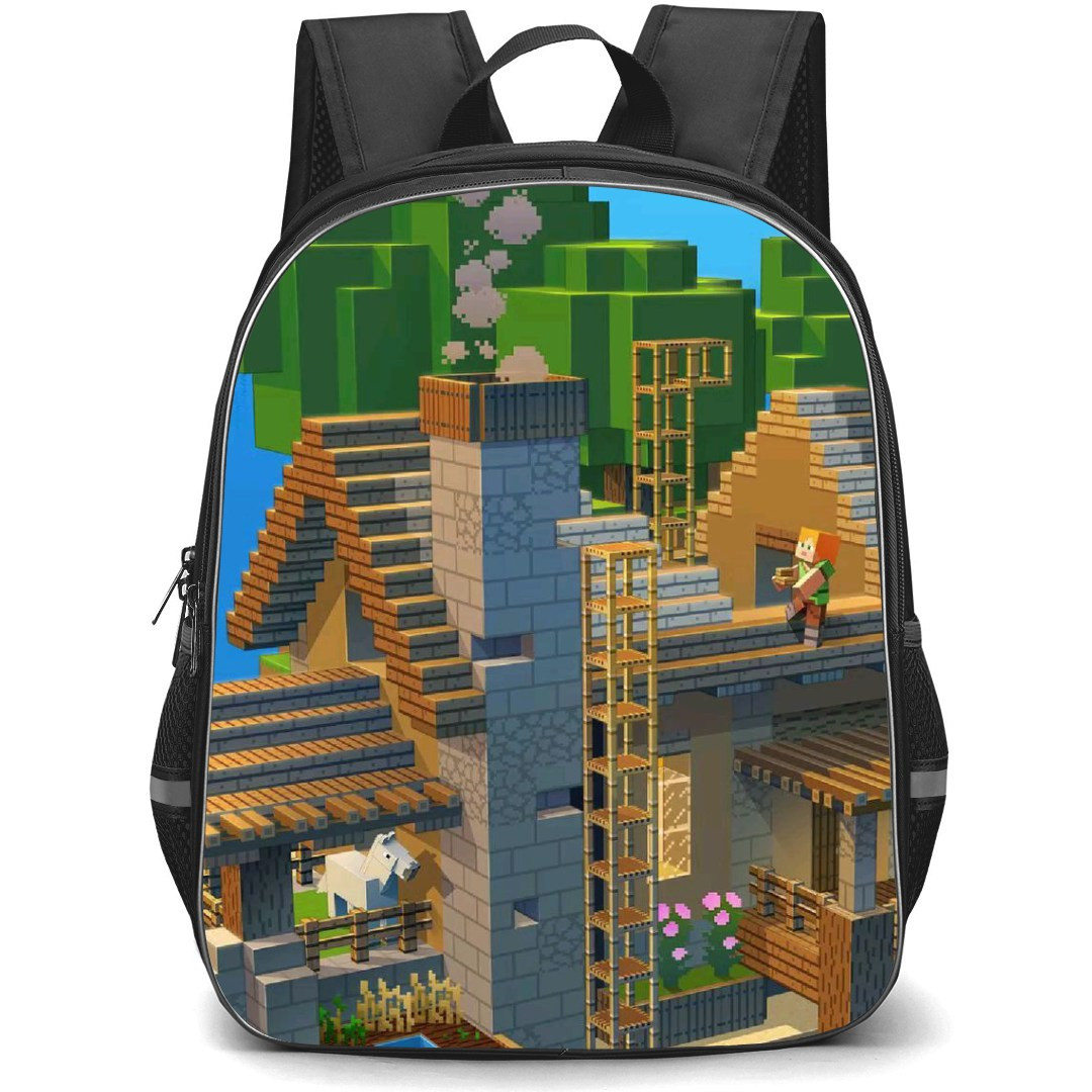 Minecraft Alex Backpack StudentPack - Alex Building A House