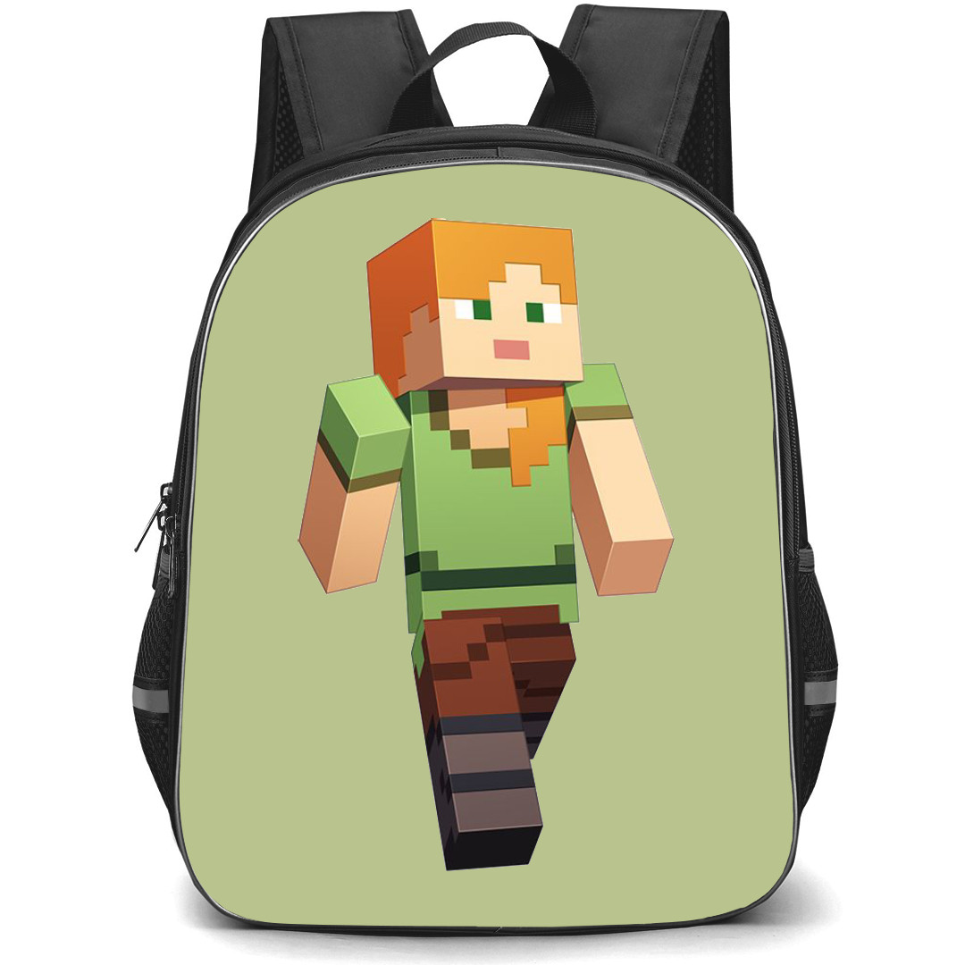Minecraft Alex Backpack StudentPack - Alex Walking Portrait