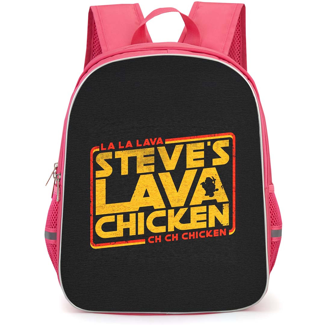 Minecraft Lava Chicken Backpack StudentPack - Minecraft Lava Chicken Logo On Dark Background
