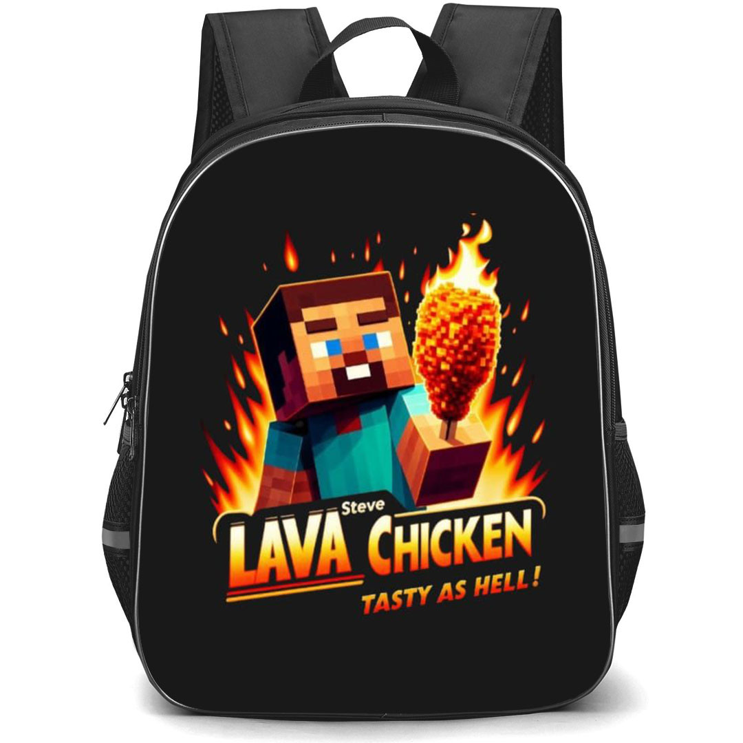Minecraft Lava Chicken Backpack StudentPack - Minecraft Lava Chicken Tasty As Hell Poster