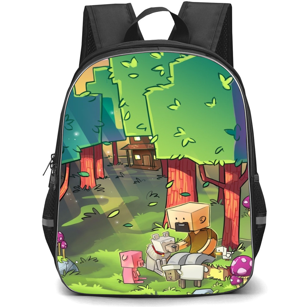 Minecraft Notch Backpack StudentPack - Notch Animal Cartoon Art