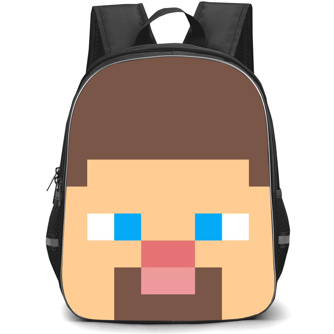 Minecraft Steve Backpack StudentPack - Steve Avatar Minimalist Art Poster