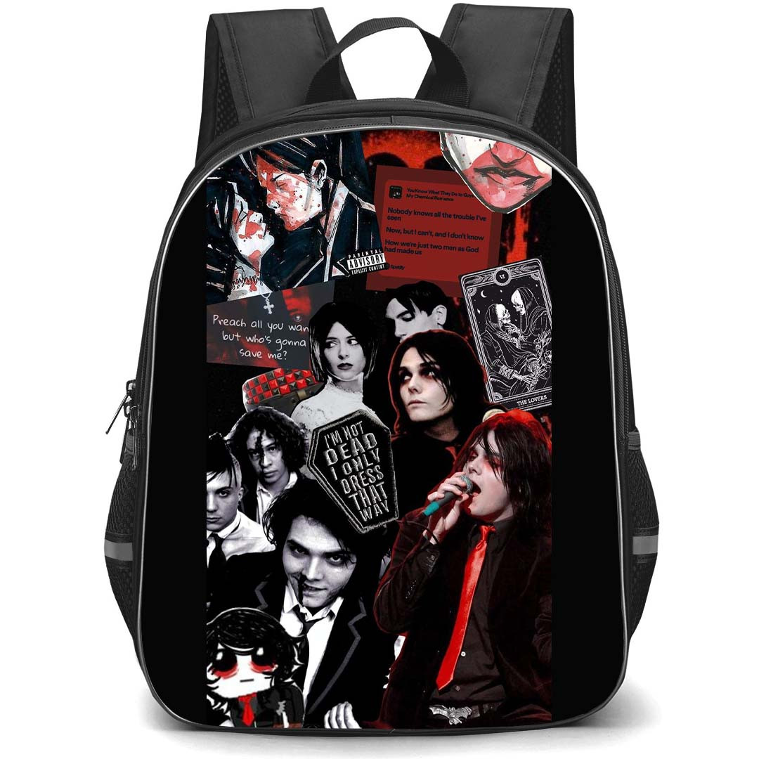 My Chemical Romance Backpack StudentPack - My Chemical Romance Im not Dead Collage