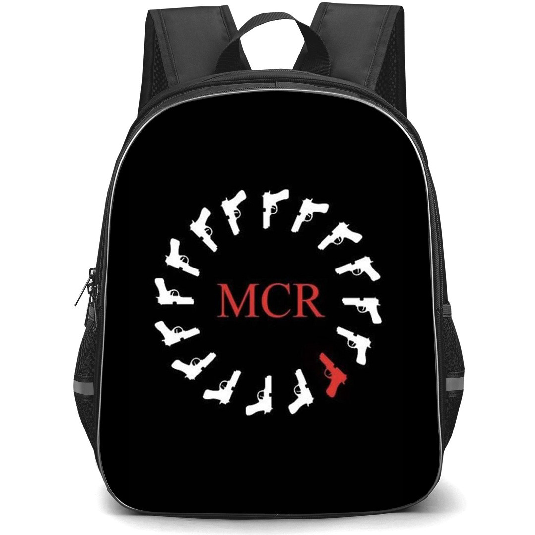 My Chemical Romance Backpack StudentPack - My Chemical Romance MCR Gun In Circles