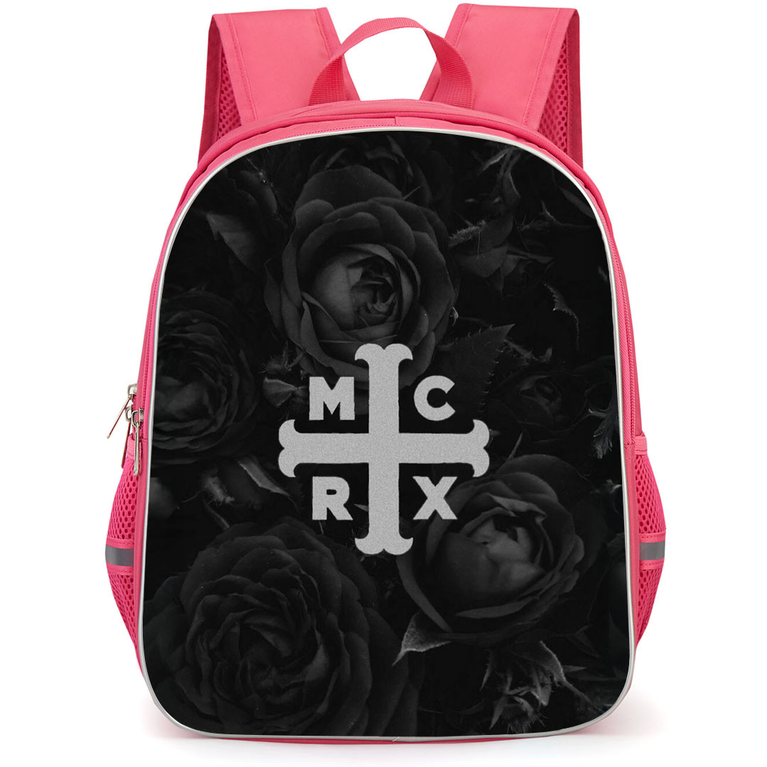 My Chemical Romance Backpack StudentPack - My Chemical Romance MCRX Black Roses Background