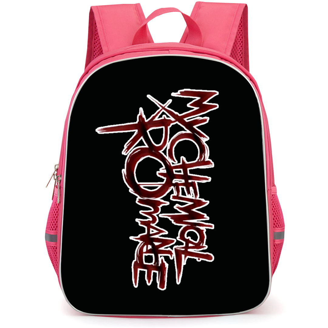 My Chemical Romance Backpack StudentPack - My Chemical Romance Red Font Sticker Art