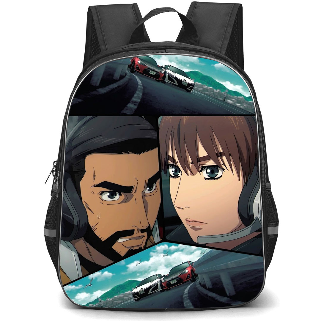 MF Ghost Backpack School Bag StudentPack - MF Ghost Kanata Rivington Vs Kazuhiro Maezono Racing Duel Poster