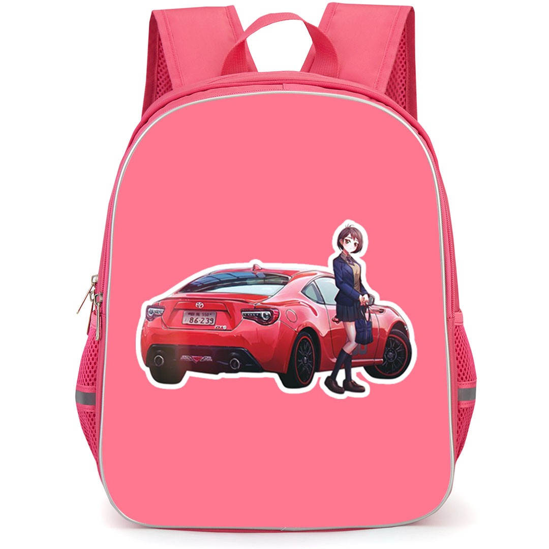 MF Ghost Ren Saionji Backpack School Bag StudentPack - Ren Saionji With GT86 Sticker