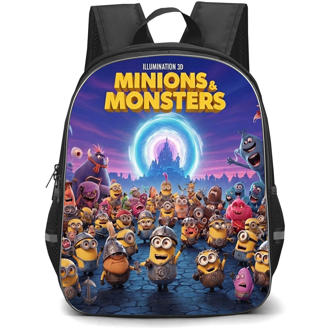 Minions And Monsters Backpack School Bag StudentPack - Minions And Monsters Official Teaser Poster