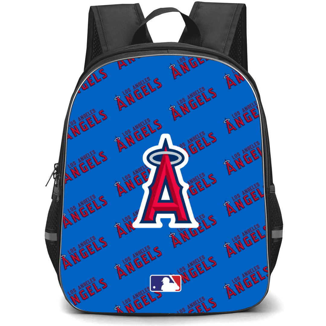 MLB Los Angeles Angels Backpack StudentPack - Los Angeles Angels Medley Monogram Wordmark