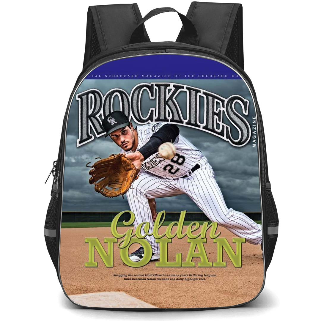 MLB Nolan Arenado Backpack StudentPack - Nolan Arenado Colorado Rockies Magazine Cover Page