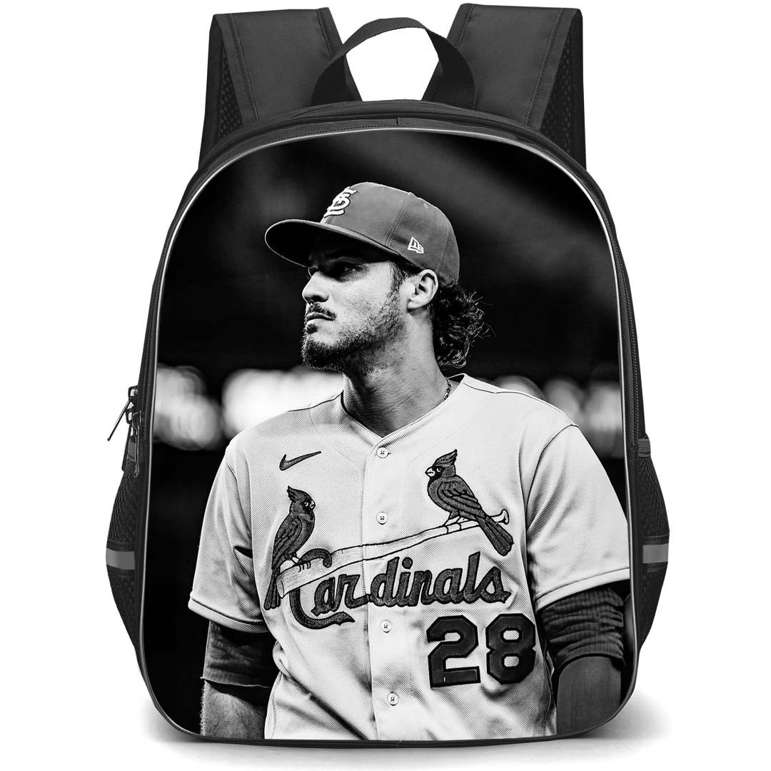 MLB Nolan Arenado Backpack StudentPack - Nolan Arenado St. Louis Cardinals Portrait Grayscale