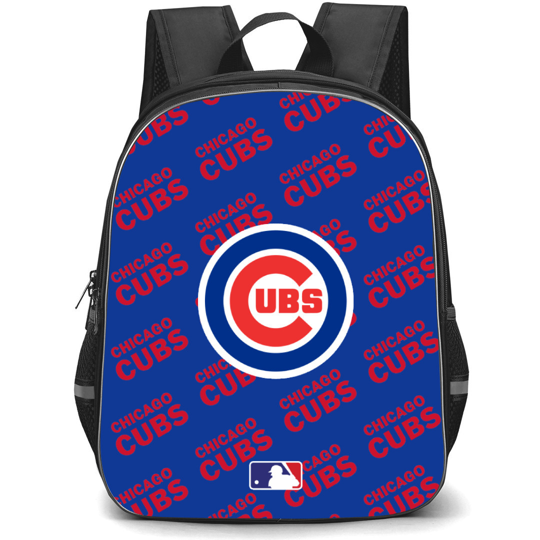 MLB Chicago Cubs Backpack StudentPack - Chicago Cubs Medley Monogram Wordmark