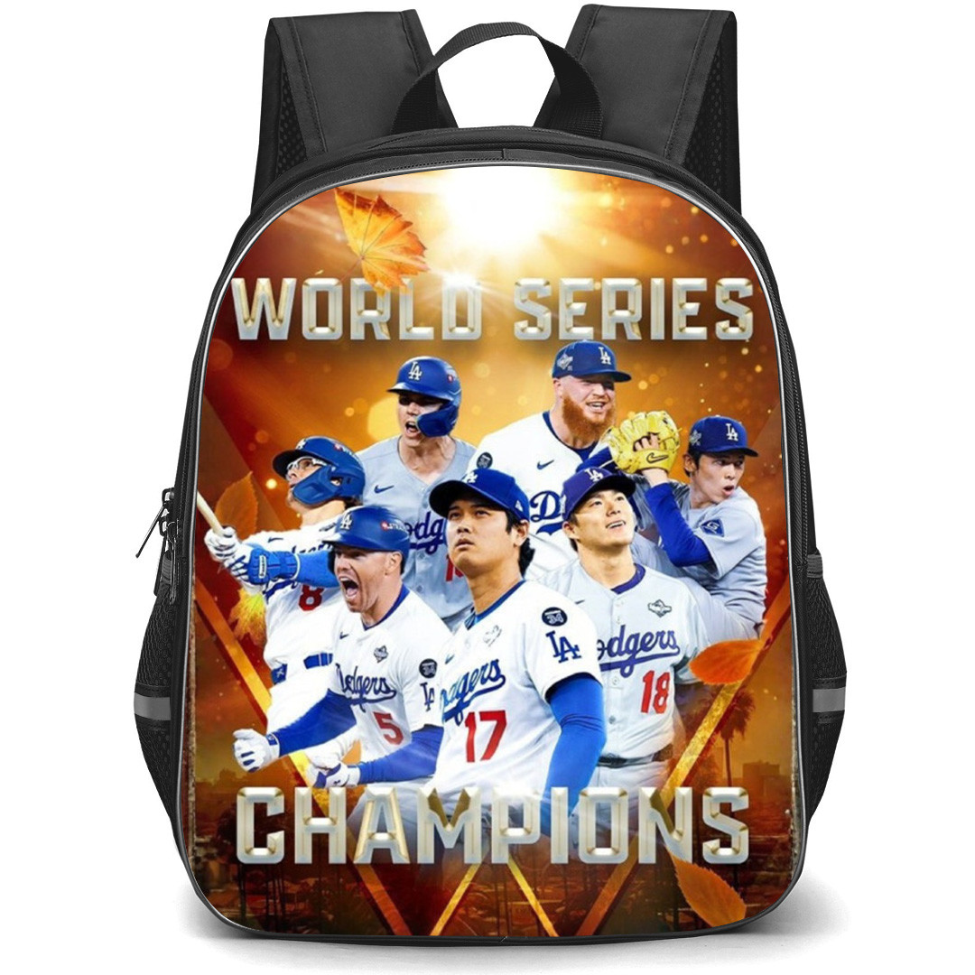 MLB Los Angeles Dodgers 2025 Champ Backpack School Bag StudentPack - Fall Champion Poster