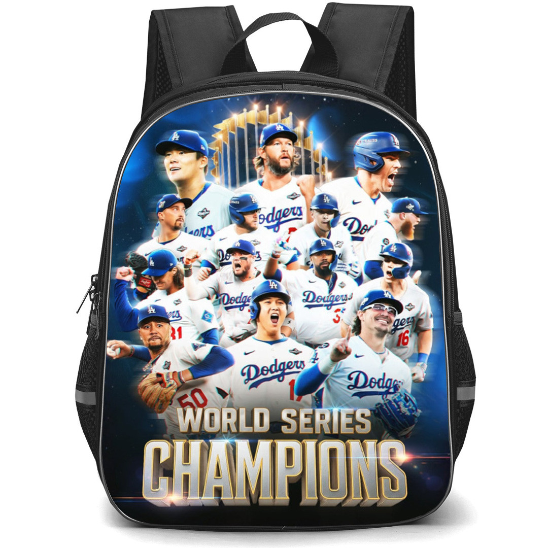 MLB Los Angeles Dodgers 2025 Champ Backpack School Bag StudentPack - Space Champion Poster