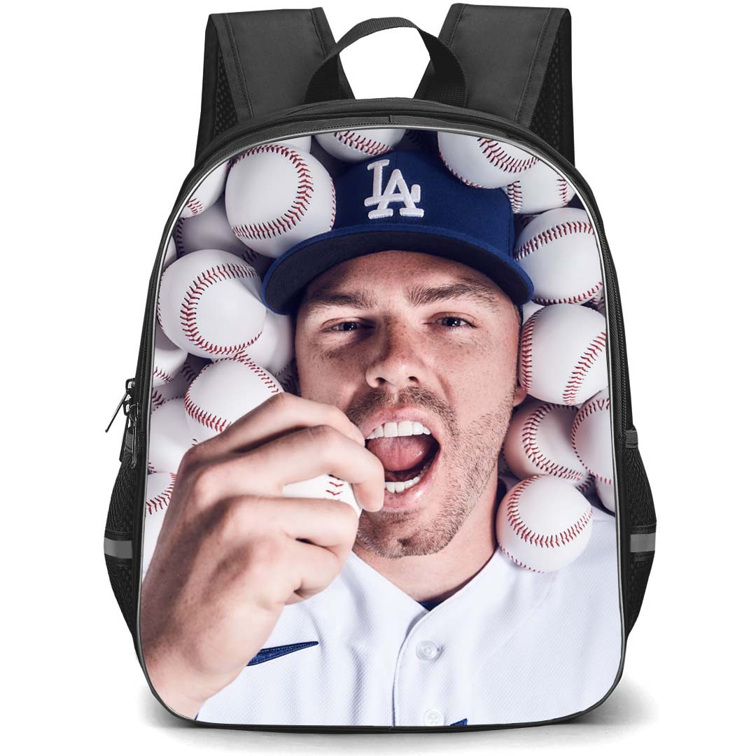 MLB Freddie Freeman Backpack StudentPack - Freddie Freeman Los Angeles Dodgers Lying On the Balls Poster