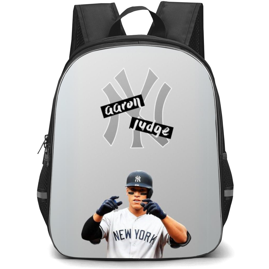 MLB Aaron Judge Backpack Student Pack - Aaron Judge Logo Portrait On Gray Background