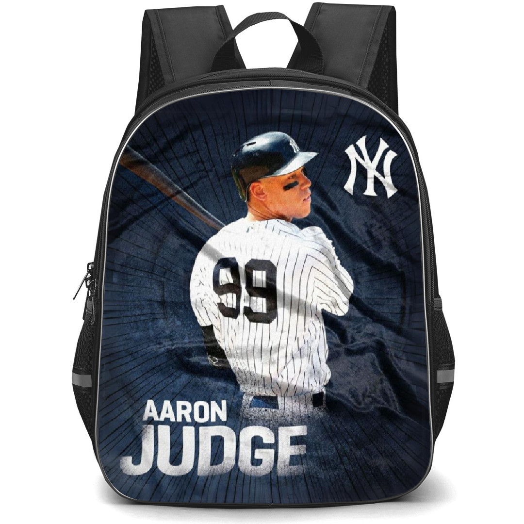 MLB Aaron Judge Backpack Student Pack - Aaron Judge Name Portrait On Dark Blue Background