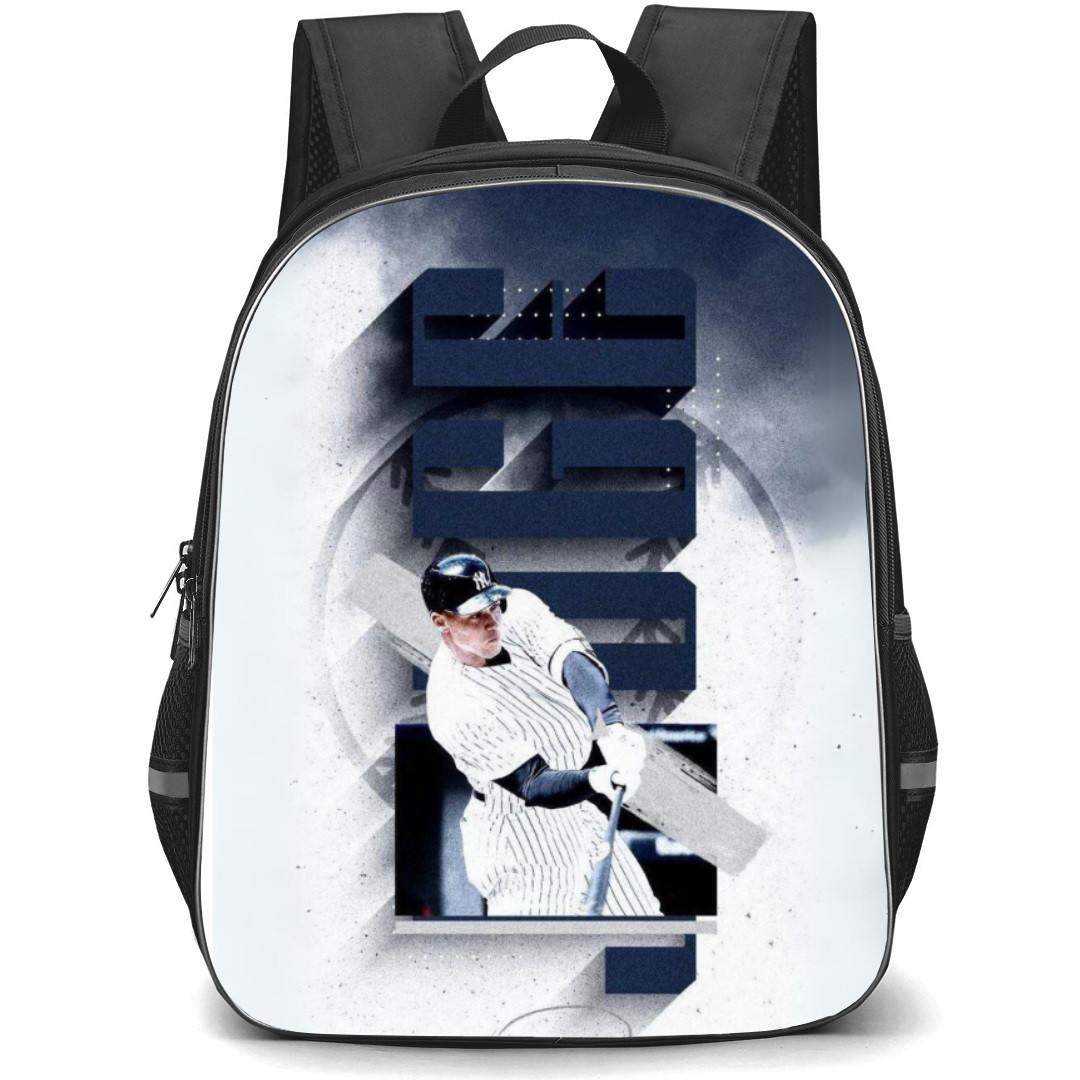 MLB Aaron Judge Backpack Student Pack - Aaron Judge Striking Portrait Name Poster