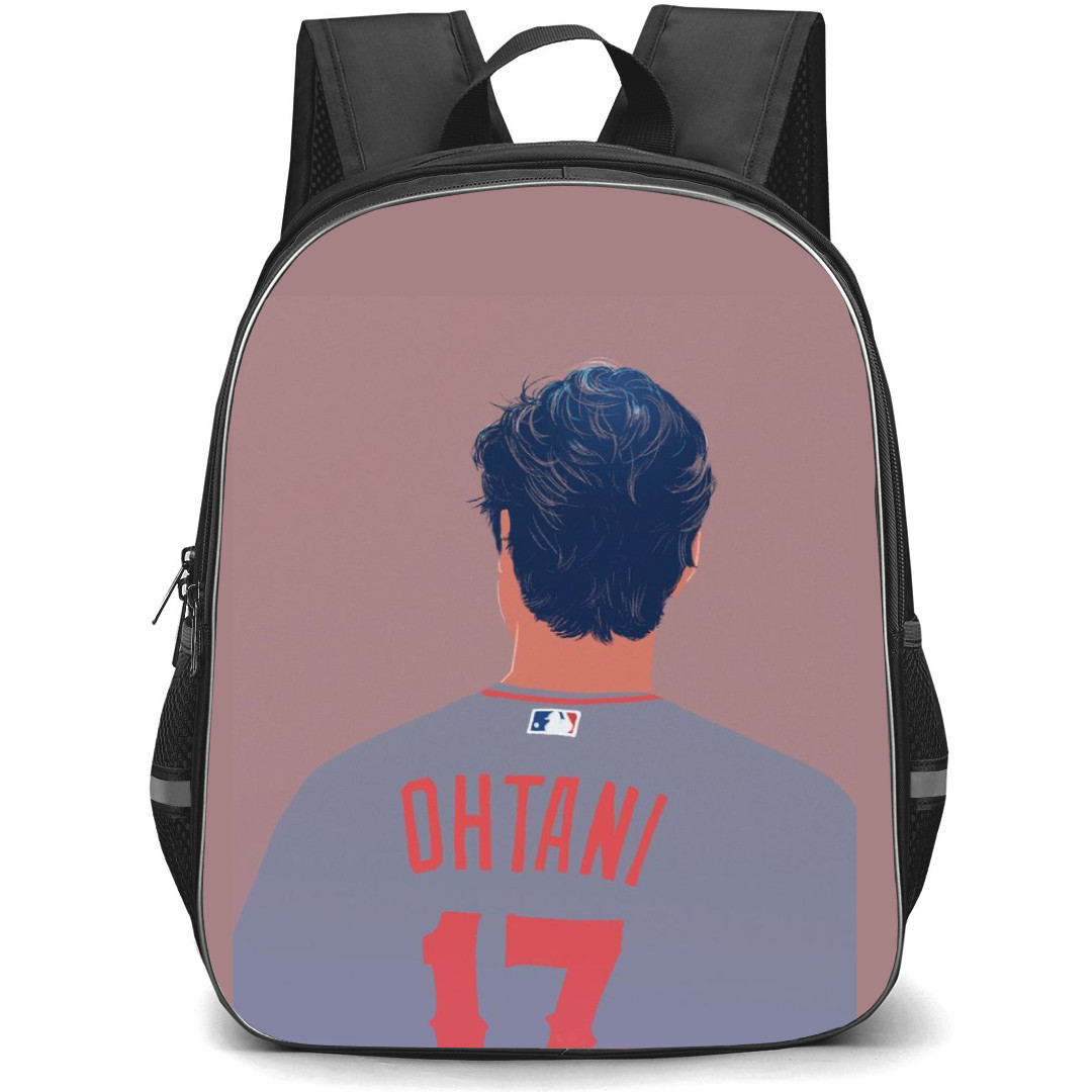 Shohei Ohtani Backpack Student Pack - Back Portrait Vector Art