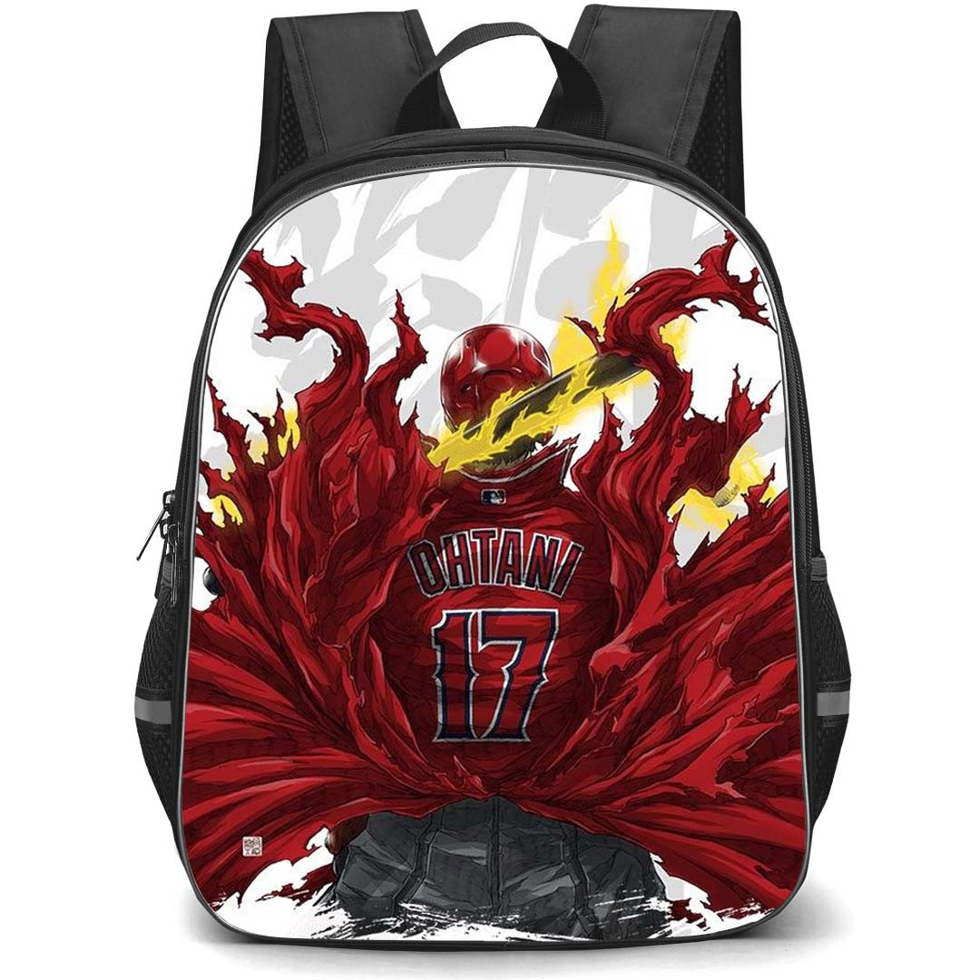 MLB Shohei Ohtani Backpack StudentPack - Shohei Ohtani Los Angeles Angels MLB The Show 22 MVP Edition