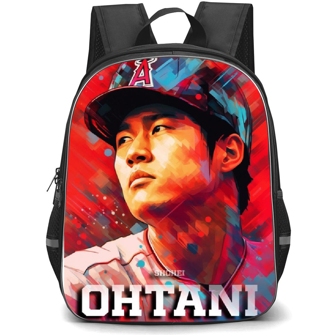 Shohei Ohtani Backpack Student Pack - Name Portrait Cartoon Art