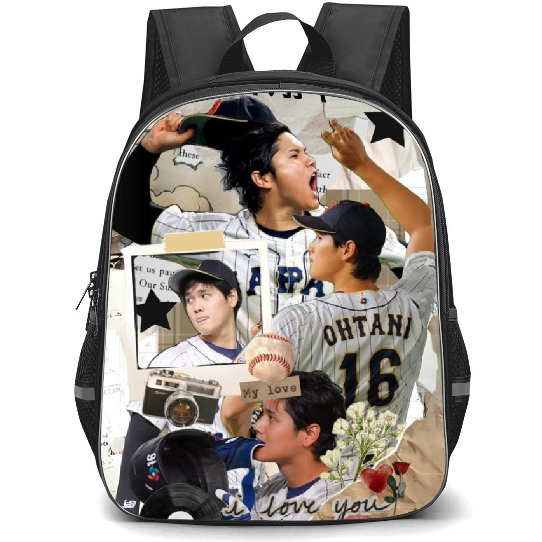 Shohei Ohtani Backpack Student Pack - I Love You Quote Collage