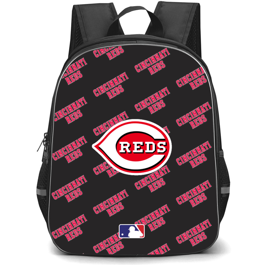 MLB Cincinnati Reds Backpack StudentPack - Cincinnati Reds Medley Monogram Wordmark