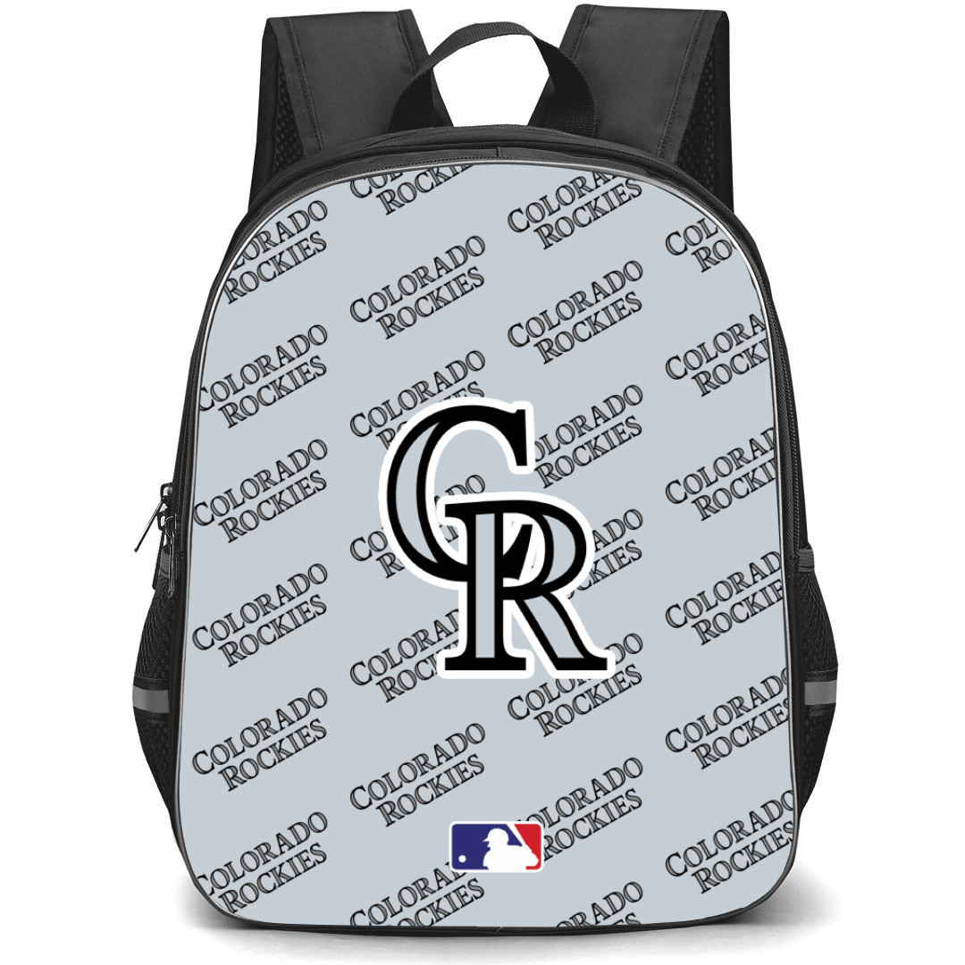 MLB Colorado Rockies Backpack StudentPack - Colorado Rockies Medley Monogram Wordmark
